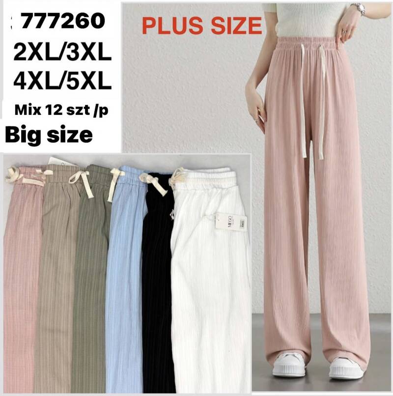 Spodnie damskie Roz 2XL-5XL, Mix Kolor Paczka 12 szt