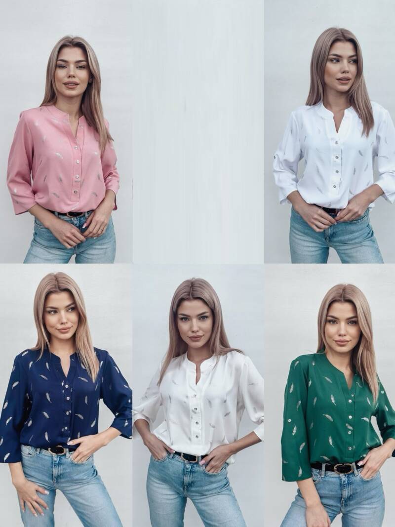 Bluzka damskie (Polska produkt) Roz 38-46. Mix Kolor Paczka 5 szt