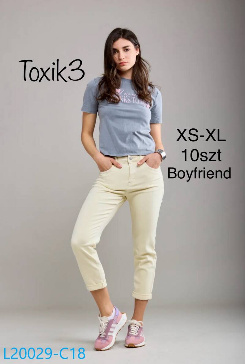 Spondnie damskie jeansy Roz XS-XL. 1 Kolor Paczka 10 szt