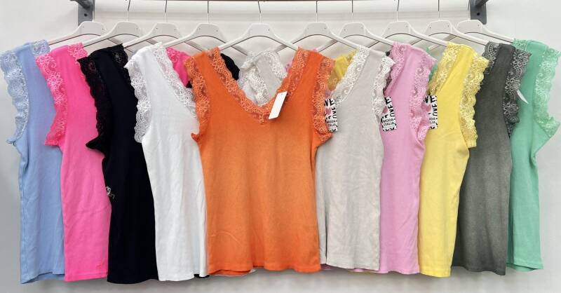 Bluzki damskie (Włoskie produkt) Roz Standard, Mix Kolor Paczka 5 szt