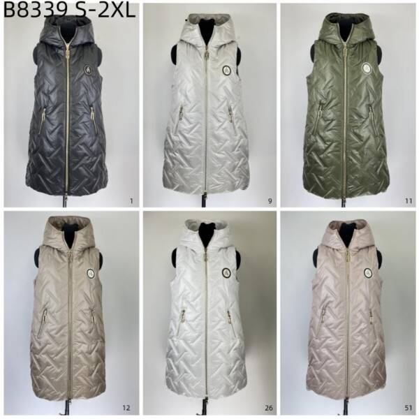 Kamizelka damkie Roz S-2XL, 1 Kolor Paczka 5 szt 1