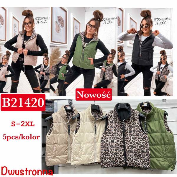 Kamizelka damskie Roz S-2XL, 1 Kolor Paczka 5 szt