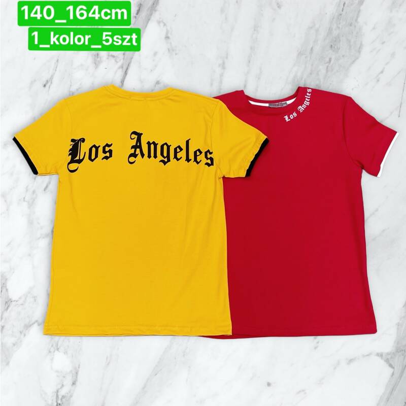 Bluzka chłopięca Roz 140-164. 1 kolor Paczka 5 szt .