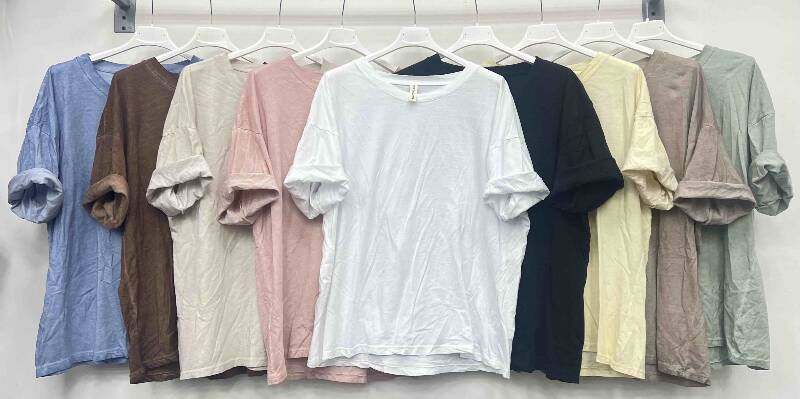 Bluzki damskie (Włoskie produkt) Roz Standard, Mix Kolor Paczka 5 szt