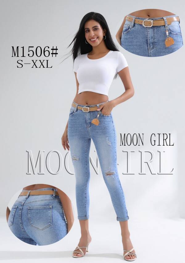 Spondnie damskie jeansy Roz S-2XL, 1 Kolor Paczka 10 szt 1