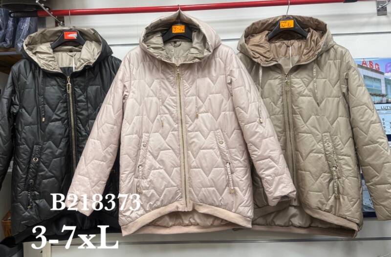 Kurtki damskie cienki Roz 3XL-7XL, 1 Kolor Paczka 5 szt 1