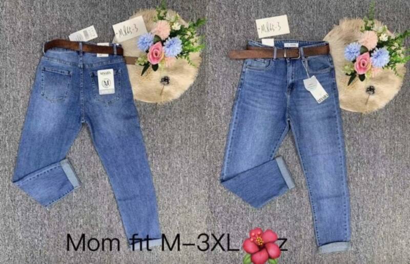 Spondnie damskie jeansy Roz M-3XL, 1 Kolor Paczka 10 szt 1