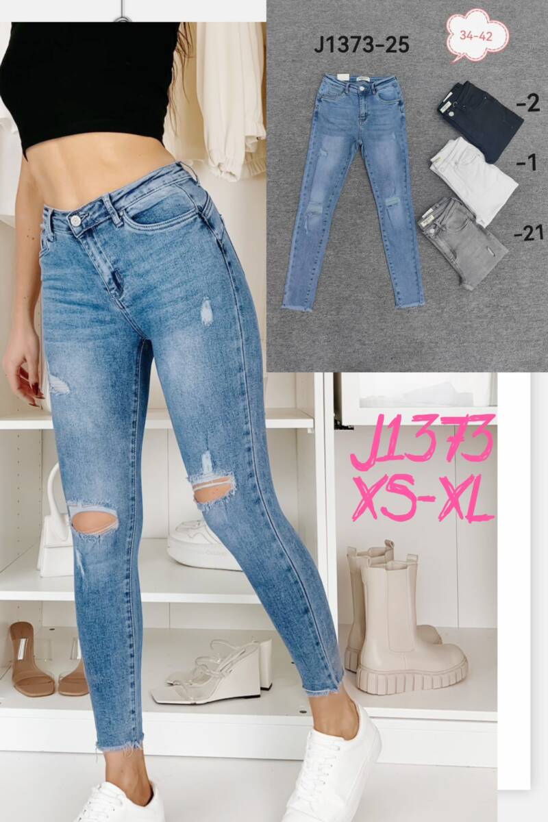 Spondnie damskie jeansy Roz XS-XL, 1 Kolor Paczka 10 szt