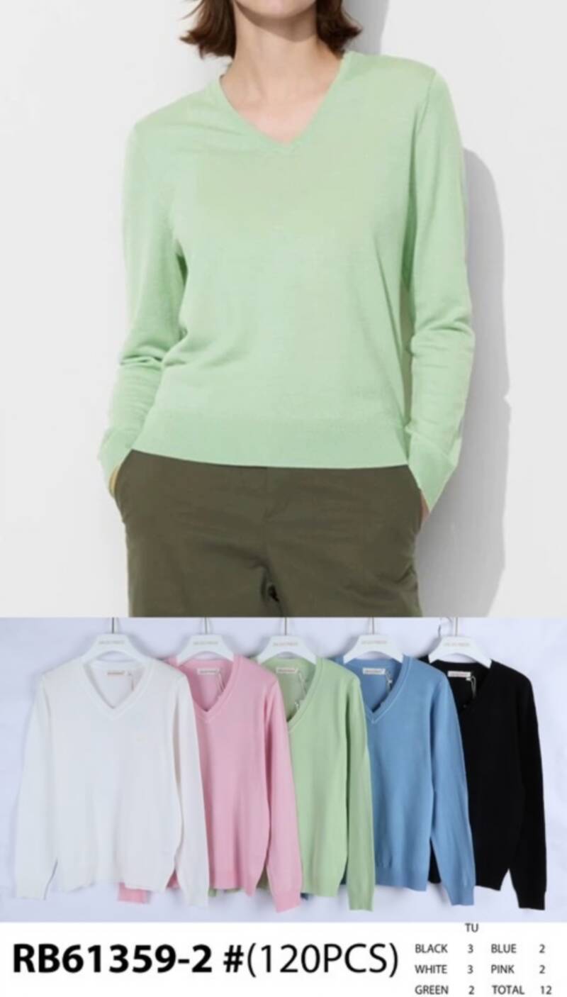 Bluzki damskie (Francja produkt) Roz Standard, Mix Kolor, Paczka 12 szt