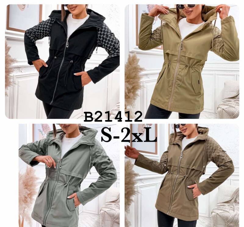 Kurtki damskie cienki Roz S-2XL, 1 Kolor Paczka 5 szt