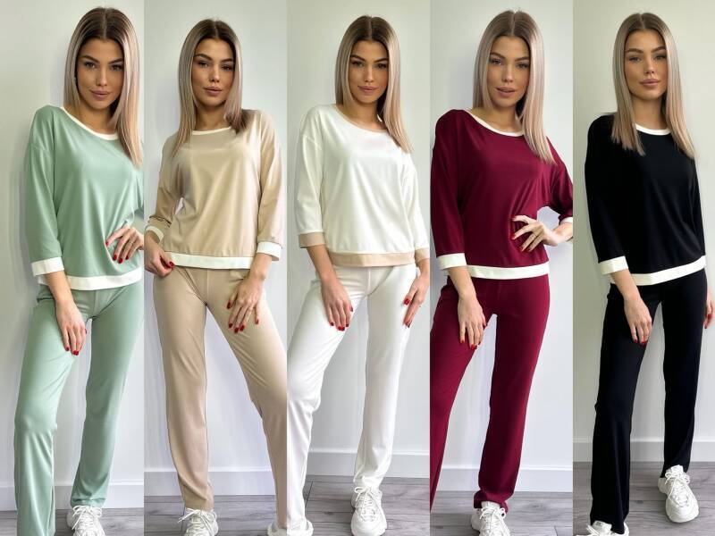 Komplet damskie (Polska produkt) Roz S-3XL Mix Kolor Paczka 5 szt