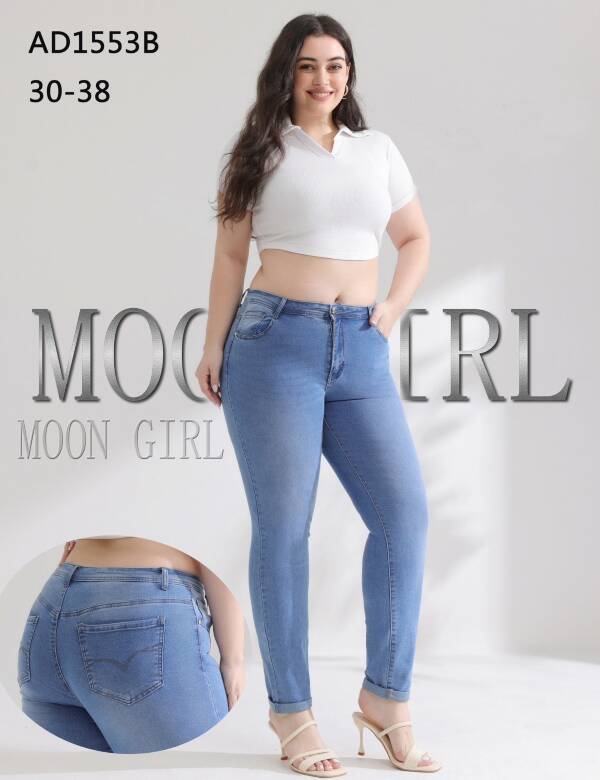 Spondnie damskie jeansy Roz 30-38, 1 Kolor Paczka 10 szt 1