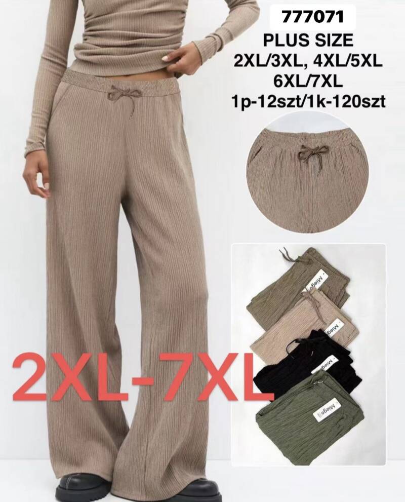 Spodnie damskie Roz 2XL-7XL, Mix Kolor Paczka 12 szt 1