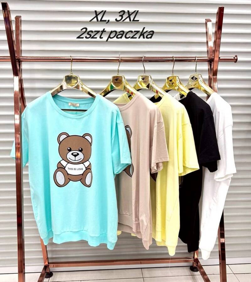 Bluzki damskie (Turecki produkt) Roz XL-3XL, Mix Kolor Paczka 2 szt