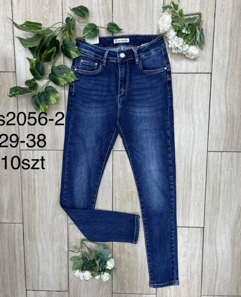 Spondnie damskie jeansy Roz 29-38, 1 Kolor Paczka 10 szt