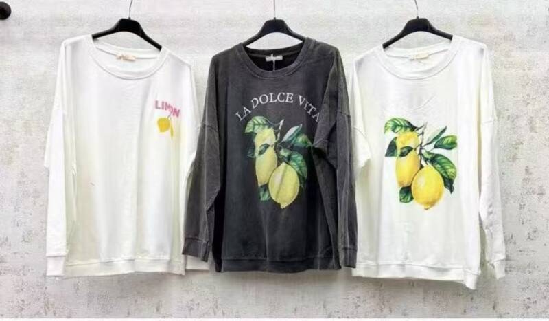 Bluzki damskie (Włoskie produkt) Roz Standard, Mix Kolor Paczka 5 szt