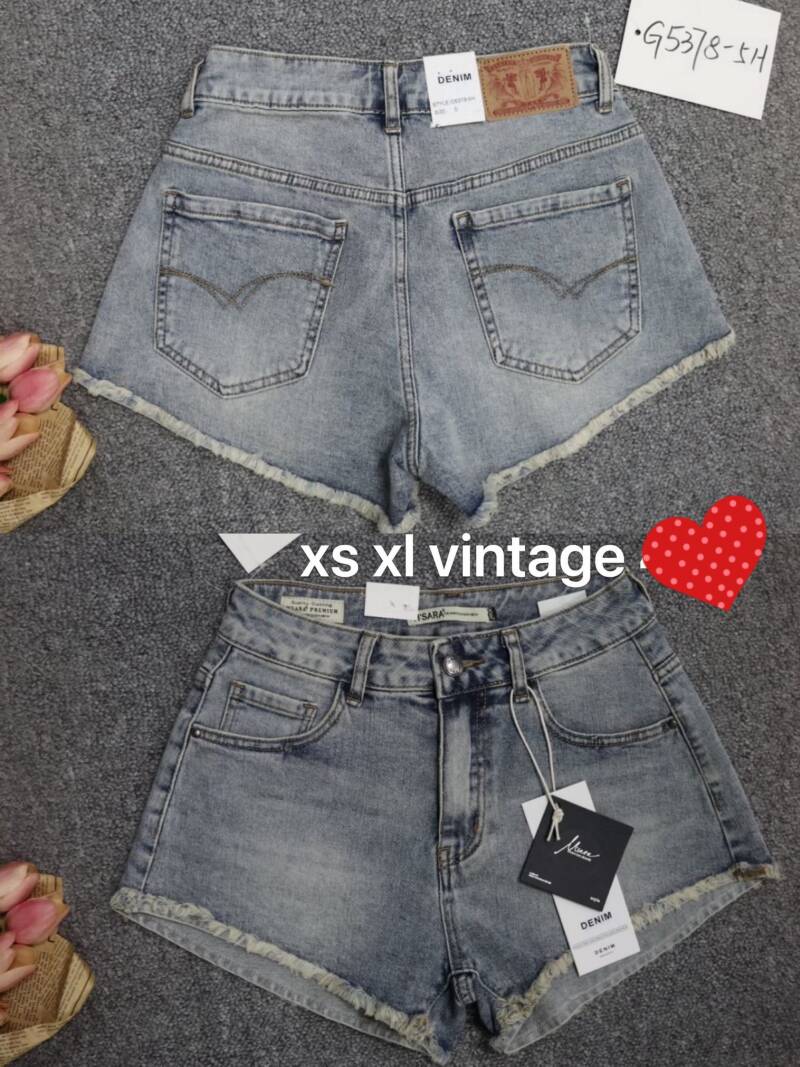 Szorty damskie jeansy Roz XS-XL, 1 Kolor Paczka 10 szt