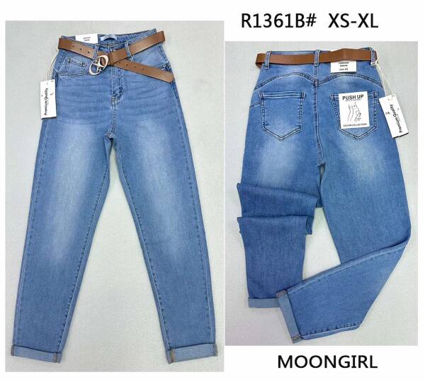 Spondnie damskie jeansy Roz XS-XL, 1 Kolor Paczka 10 szt 1