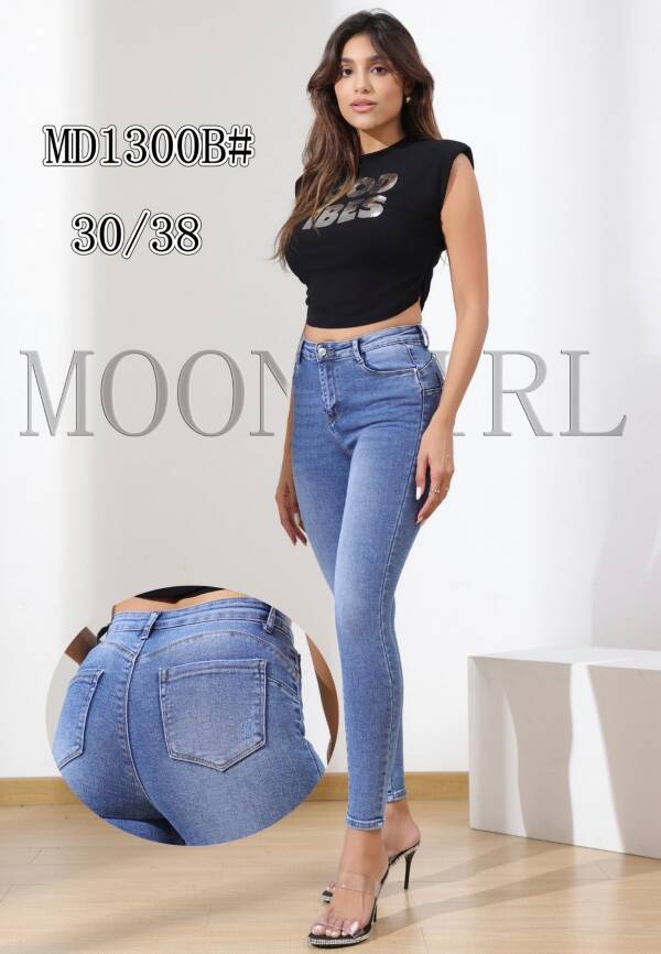 Spondnie damskie jeansy Roz 30-38, 1 Kolor Paczka 10 szt