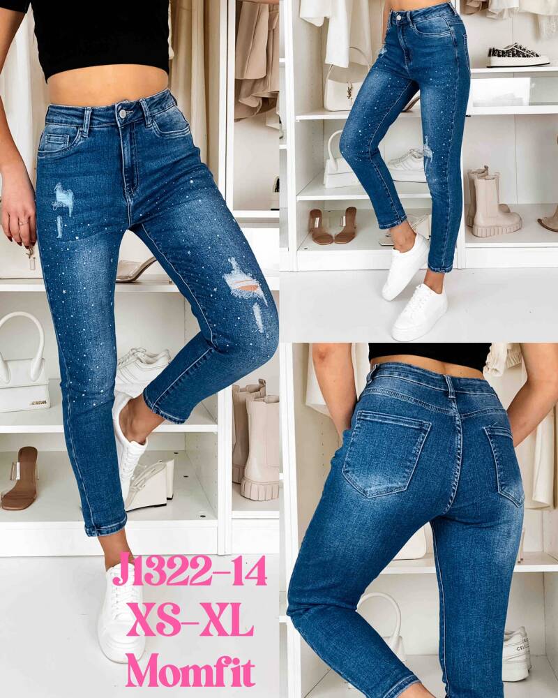 Spondnie damskie jeansy Roz XS-XL, 1 Kolor Paczka 10 szt