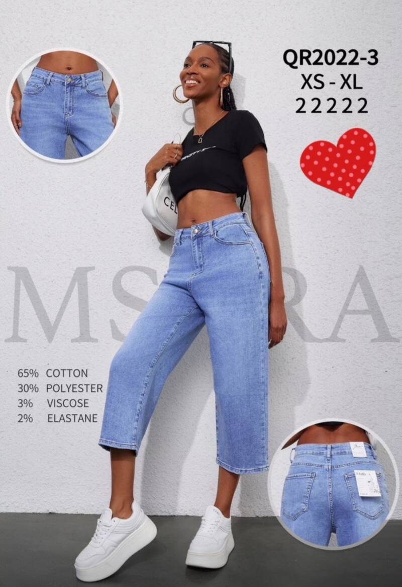 Spondnie damskie jeansy Roz XS-XL, 1 Kolor Paczka 10 szt