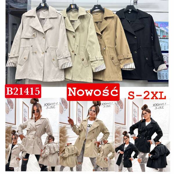 Kurtki damskie cienki Roz S-2XL, 1 Kolor Paczka 5 szt