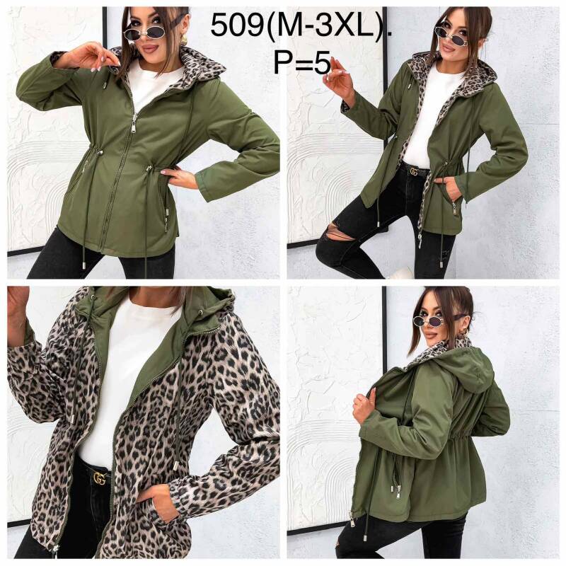 Kurtki damskie cienki Roz M-3XL, 1 Kolor Paczka 5 szt