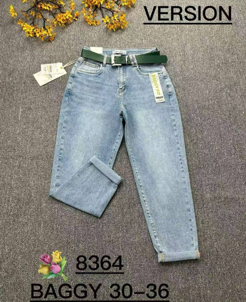 Spondnie damskie jeansy Roz 30-36, 1 Kolor Paczka 12 szt