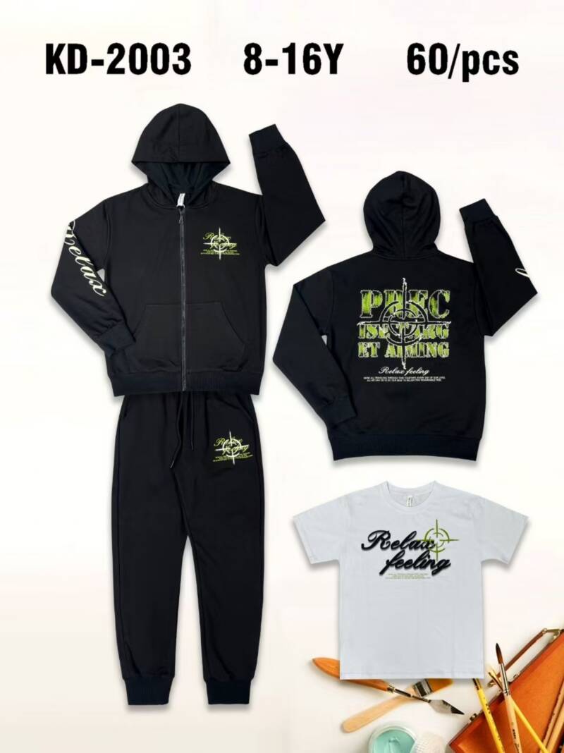 Komplet chłopięcy. Roz 8-16. 1 Kolor Paczka 5 szt .