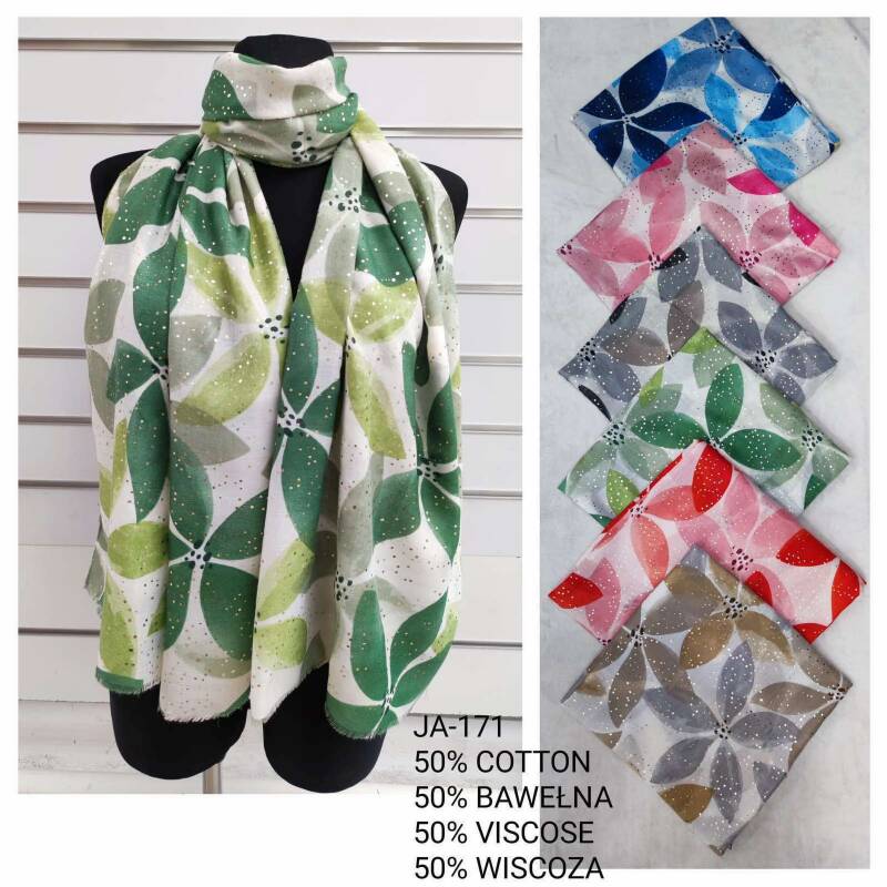 Szaliki damskie Roz Standard, Mix Kolor Paczka 12 szt 1