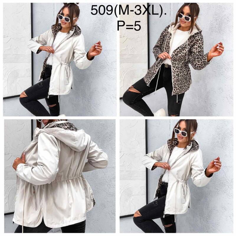 Kurtki damskie cienki Roz M-3XL, 1 Kolor Paczka 5 szt 1