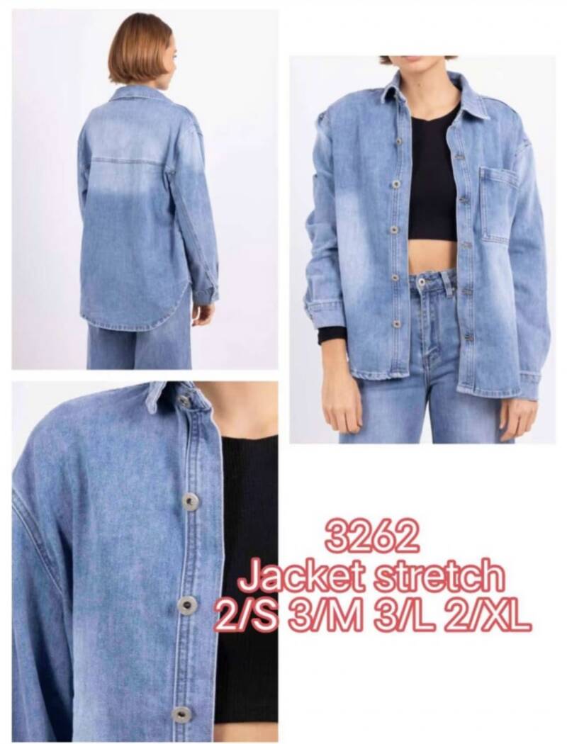 Kurtki damskie jeansy Roz S-2XL, 1 Kolor Paczka 10 szt