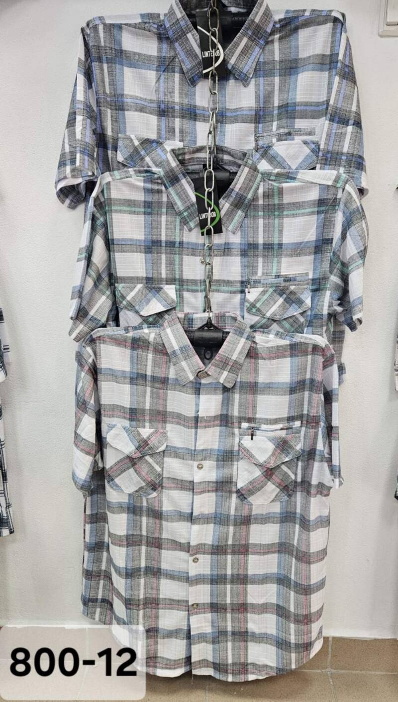 Koszula męska Roz L-4XL. Mix kolor. Paczka 15 szt