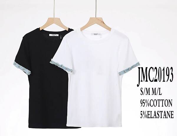 Bluzka damskie  (Francja produkt) Roz S/M-L/XL, Mix Kolor Paczka 6 szt