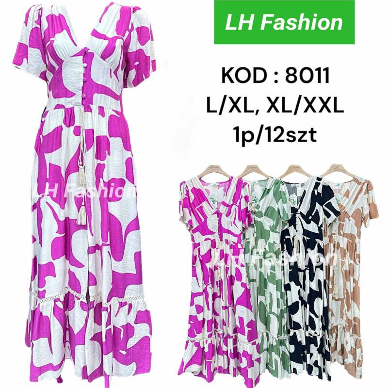 Sukienki damskie Roz L-2XL, Mix Kolor Paczka 12 szt 1