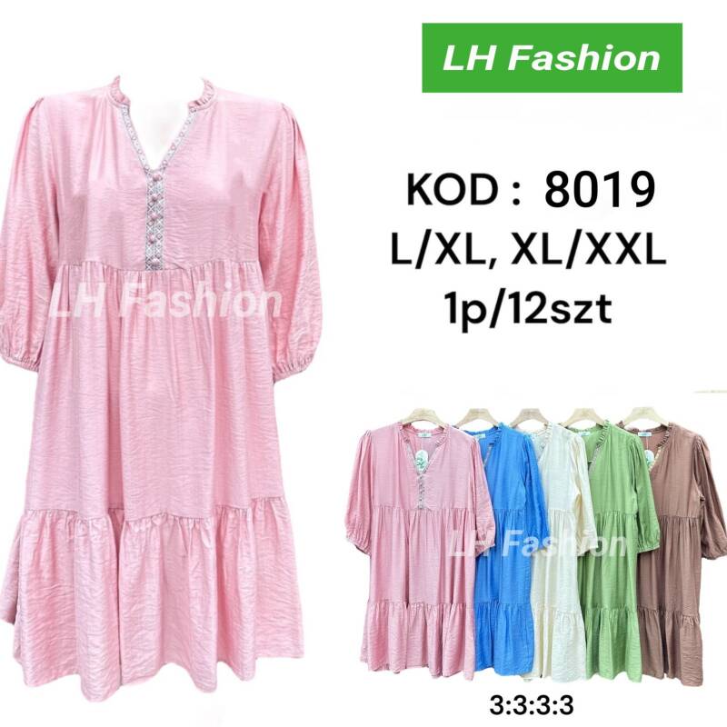 Sukienki damskie Roz L-2XL, Mix Kolor Paczka 12 szt