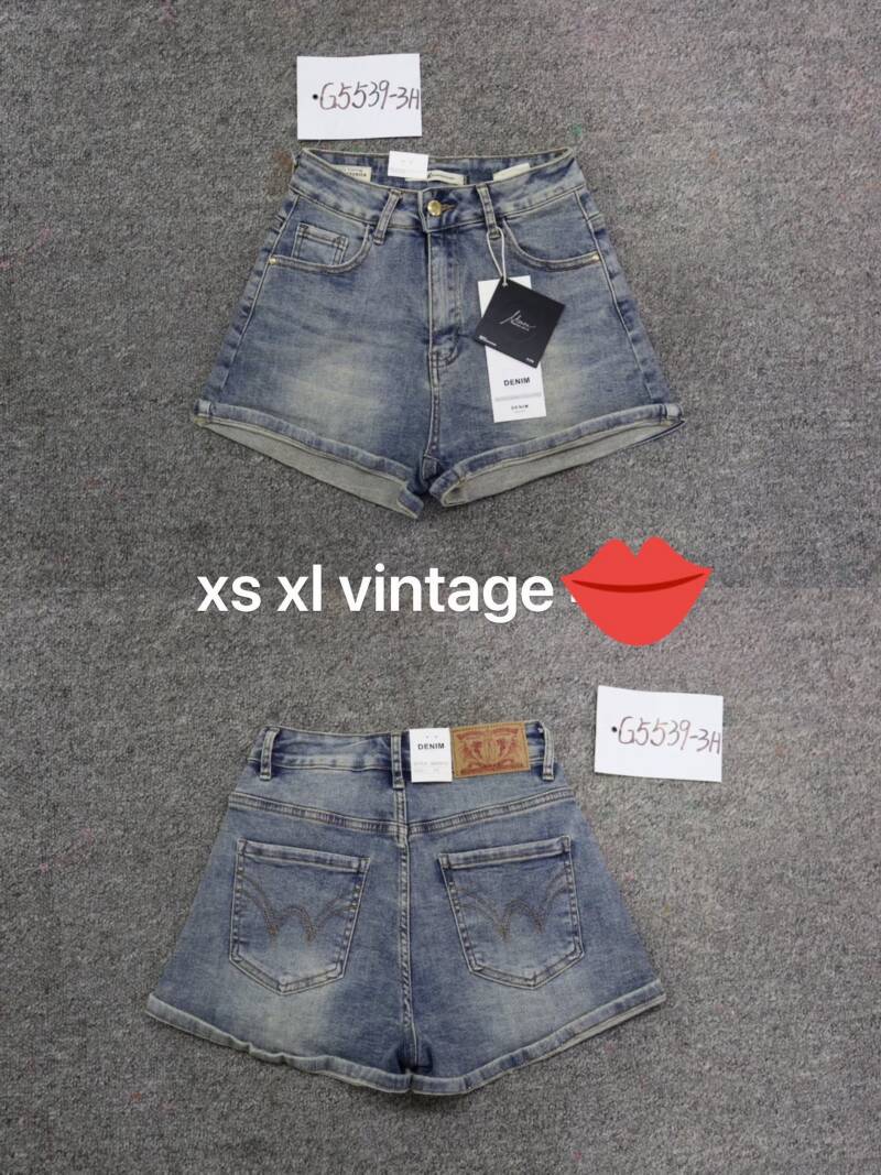 Szorty damskie jeansy Roz XS-XL, 1 Kolor Paczka 10 szt