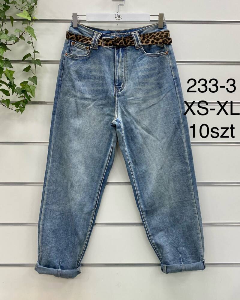 Spondnie damskie jeansy Roz XS-XL, 1 Kolor Paczka 10 szt