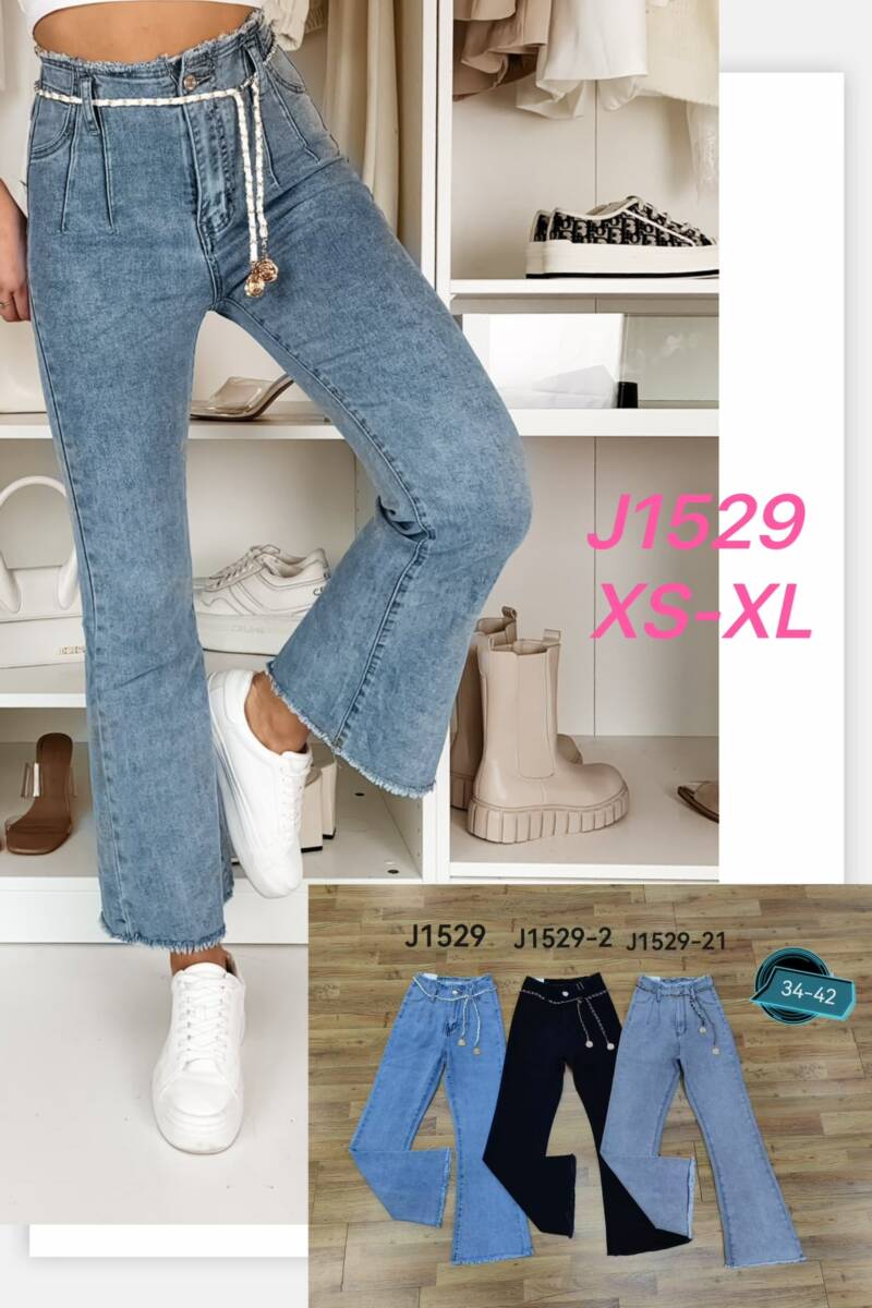 Spondnie damskie jeansy Roz XS-XL, 1 Kolor Paczka 10 szt