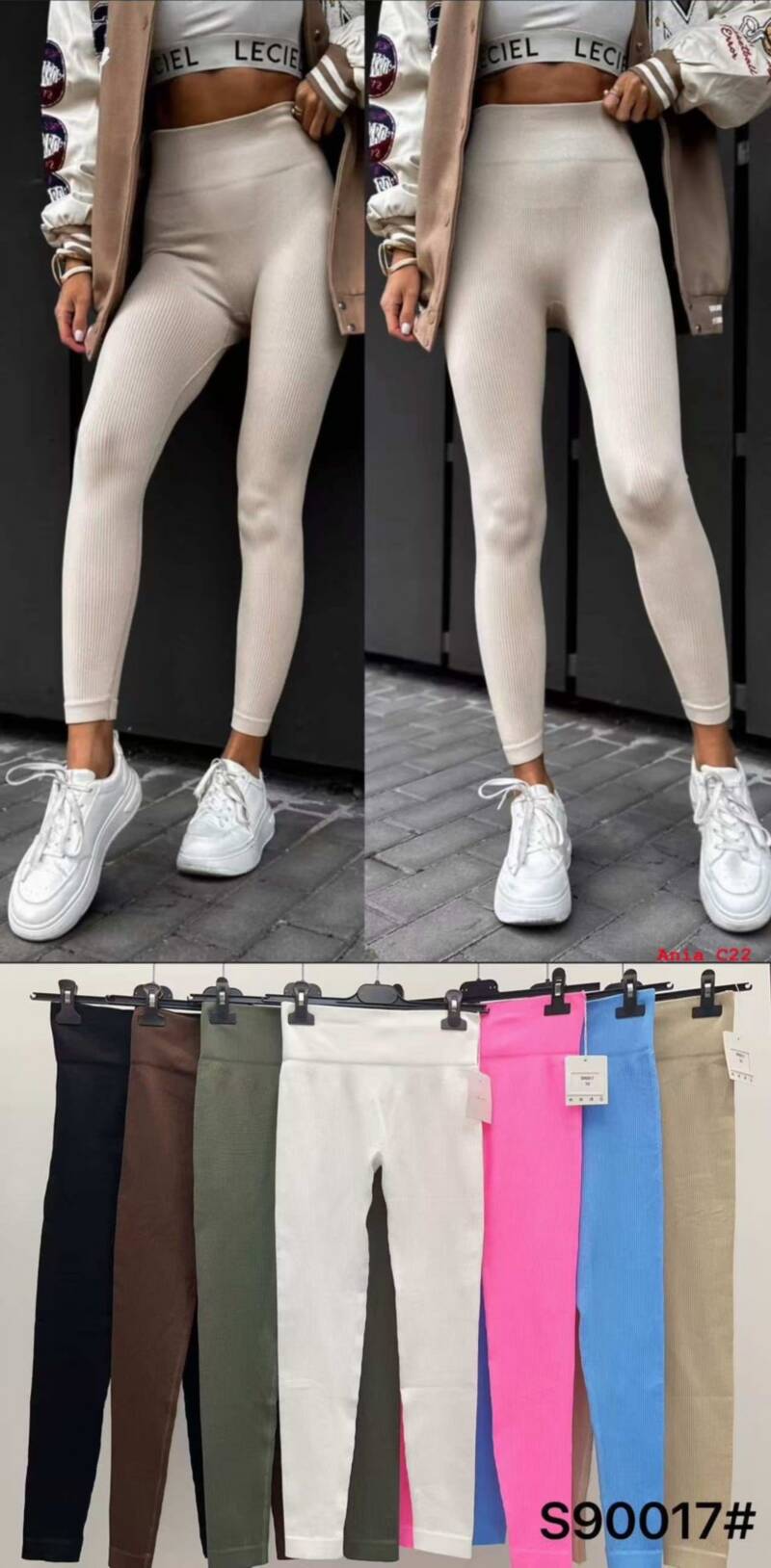 Leginsy damskie (Włoskie produkt) Roz Standard, Mix Kolor Paczka 5 szt 1