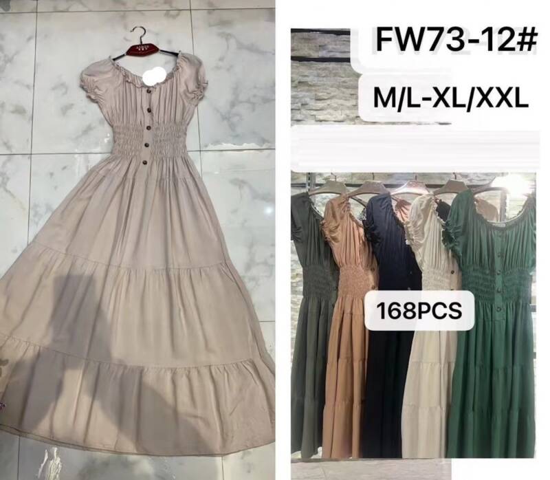 Sukienki damskie Roz M/L-XL/2XL, Mix Kolor Paczka 12 szt 1