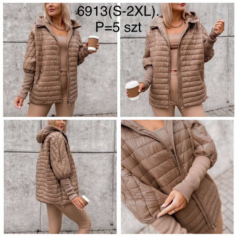 Kurtki damskie cienki Roz S-2XL, 1 Kolor Paczka 5 szt