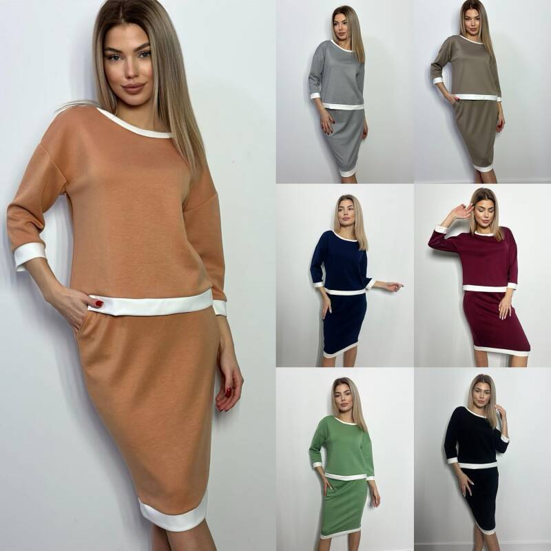 Sukienki damskie (Polska produkt) Roz S-3XL Mix Kolor Paczka 5 szt