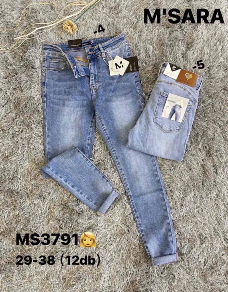 Spondnie damskie jeansy Roz 29-38, 1 Kolor Paczka 12 szt