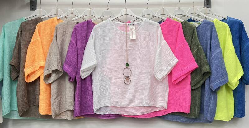 Bluzki damskie (Włoskie produkt) Roz Standard, Mix Kolor Paczka 5 szt