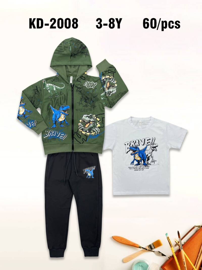 Komplet chłopięcy. Roz 3-8. 1 Kolor Paczka 5 szt. 1