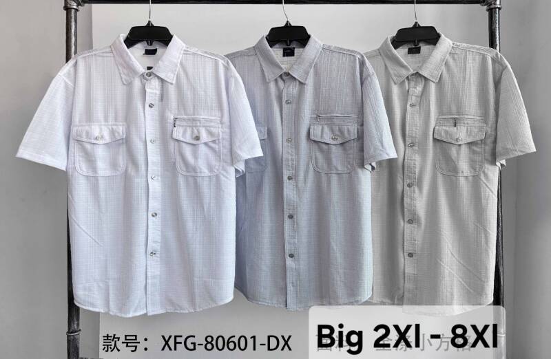 Koszula męska Roz 2XL-6XL. Mix kolor. Paczka 15 szt