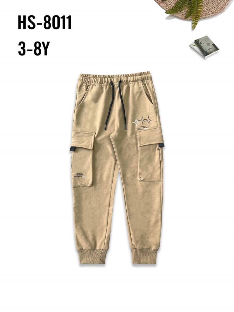 Spodnie dresowe chłopięce. Roz 3-8, 1 Kolor Paczka 5 szt. 1