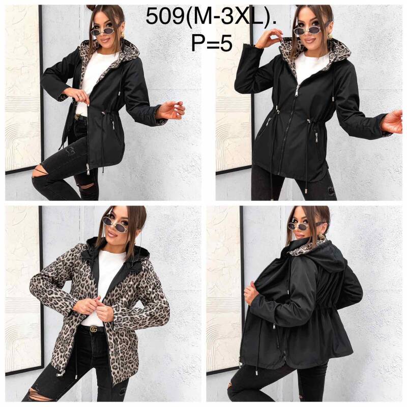 Kurtki damskie cienki Roz M-3XL, 1 Kolor Paczka 5 szt