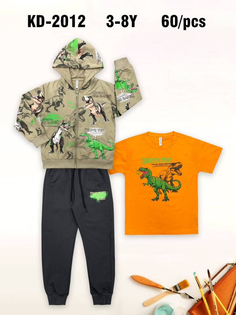 Komplet chłopięcy. Roz 3-8. 1 Kolor Paczka 5 szt. 1